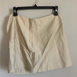 H&M Cream Mini Skirt